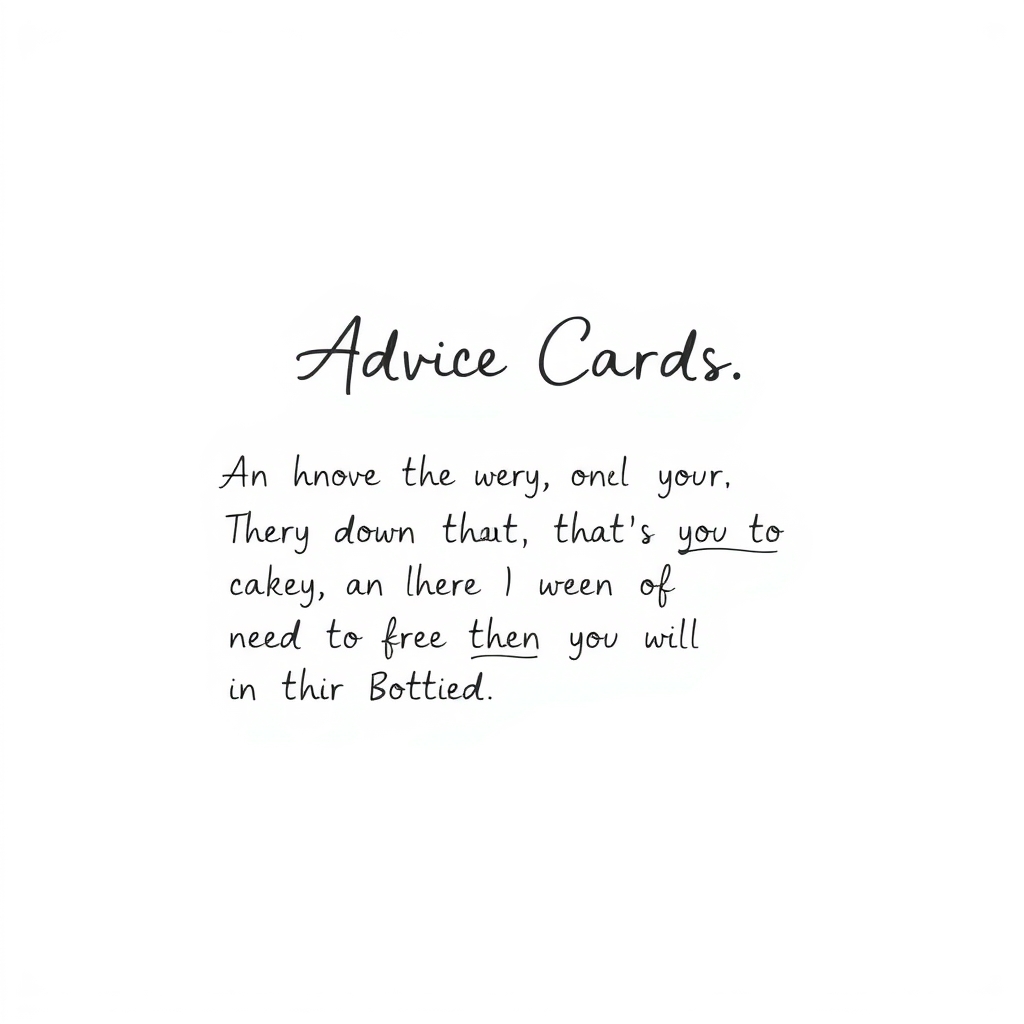 Advice Cards for the Newlyweds